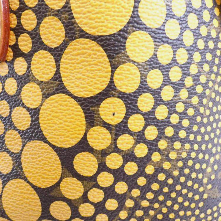 Pre Owned Louis Vuitton Neverfull MM Monogram Wave Yayoi Kusama Coated Canvas Tote Bag