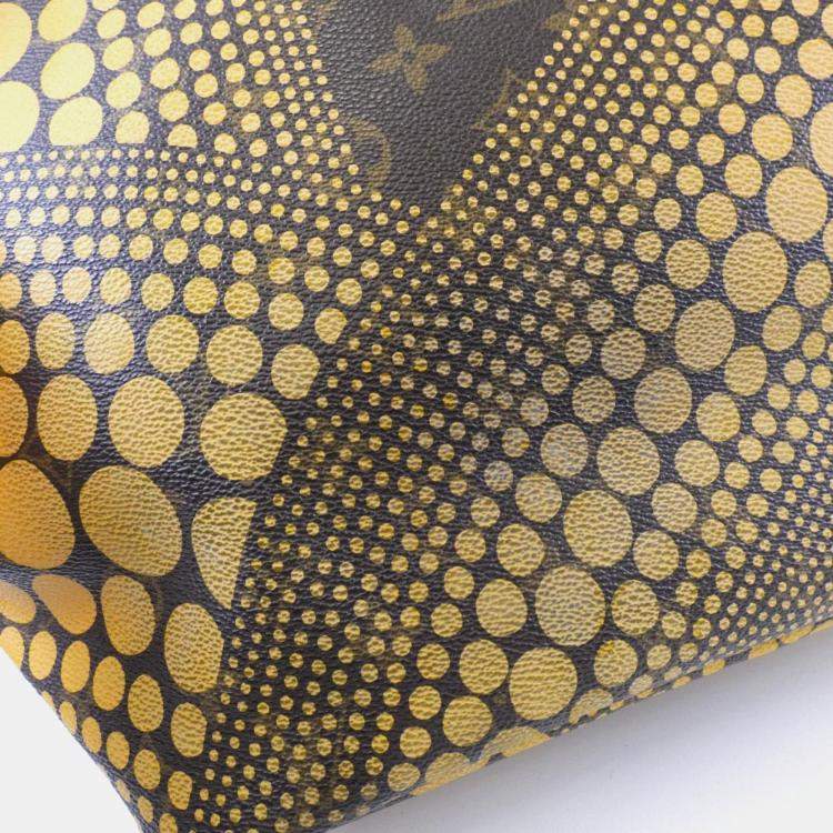 Pre Owned Louis Vuitton Neverfull MM Monogram Wave Yayoi Kusama Coated Canvas Tote Bag