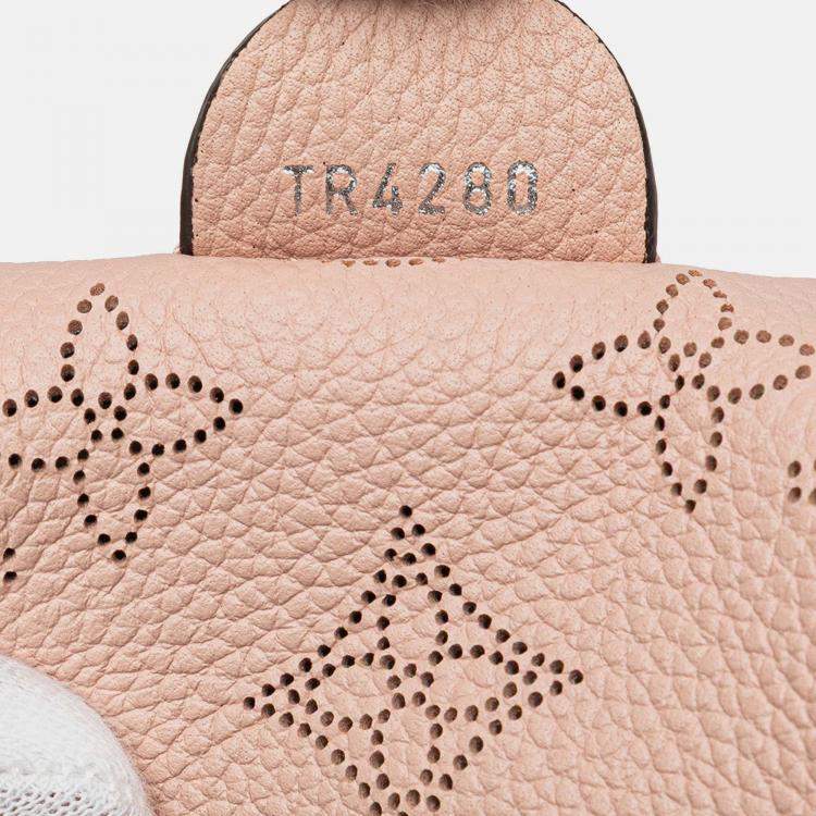 Pre Owned Louis Vuitton Pink Monogram Mahina Scala Mini Pouch
