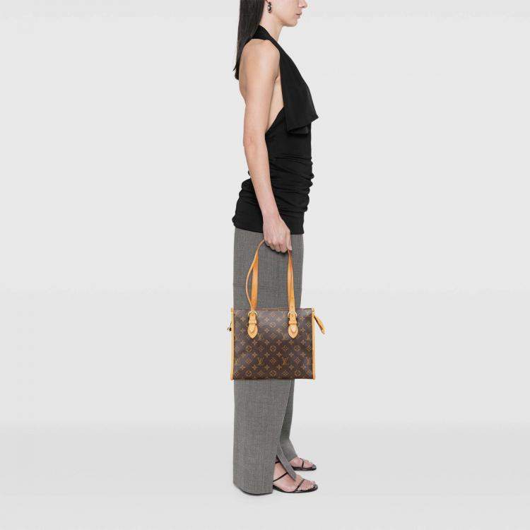 Pre Owned Louis Vuitton Brown Monogram Canvas Popincourt Haut Handbag