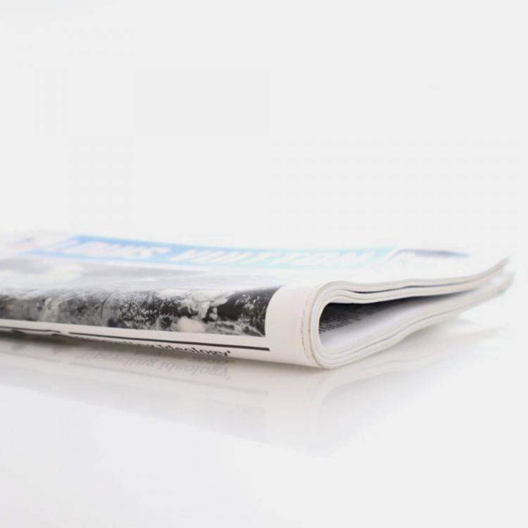مملوكة مسبقًا Louis Vuitton Newspaper Pouch White Black Blue Calfskin Clutch Bag