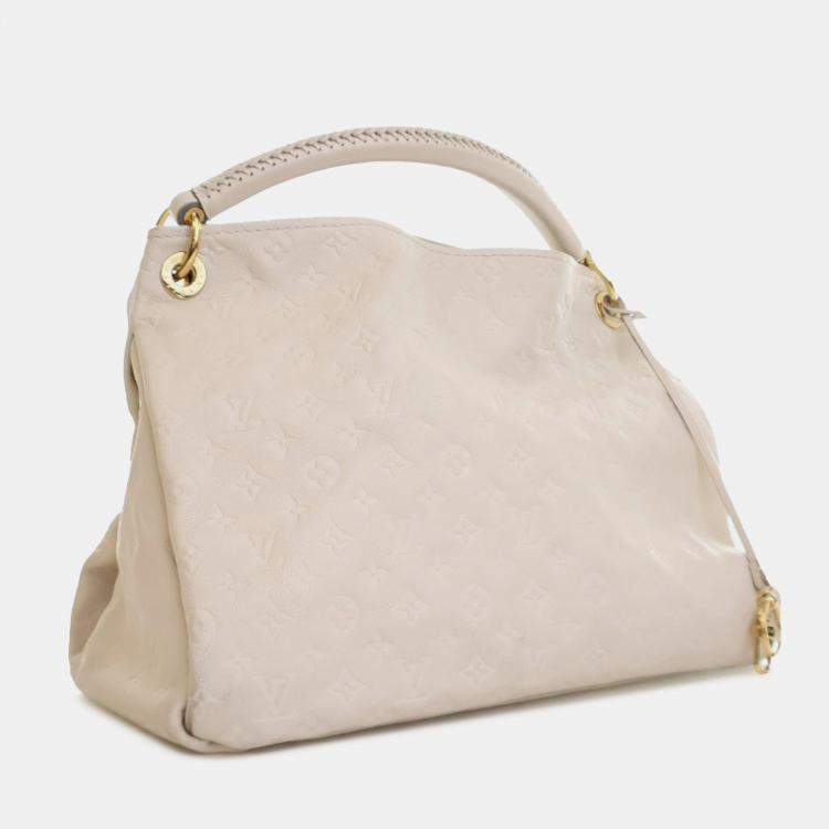 Pre Owned Louis Vuitton White Monogram Empreinte Artsy MM Bag