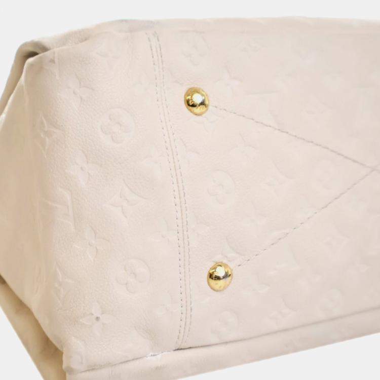 Pre Owned Louis Vuitton White Monogram Empreinte Artsy MM Bag