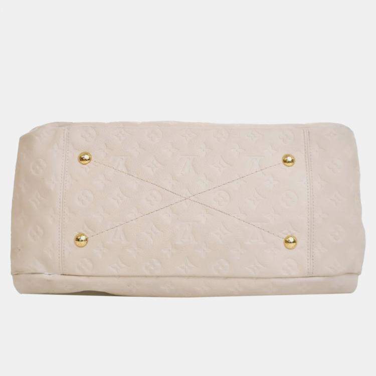 Pre Owned Louis Vuitton White Monogram Empreinte Artsy MM Bag