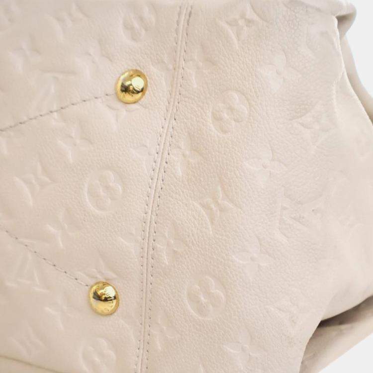 Pre Owned Louis Vuitton White Monogram Empreinte Artsy MM Bag