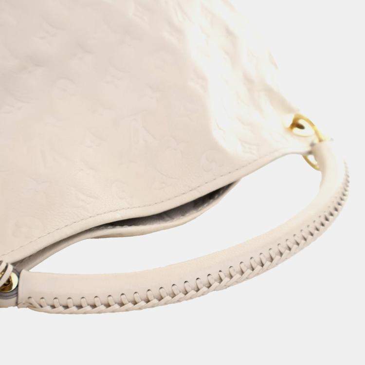 Pre Owned Louis Vuitton White Monogram Empreinte Artsy MM Bag