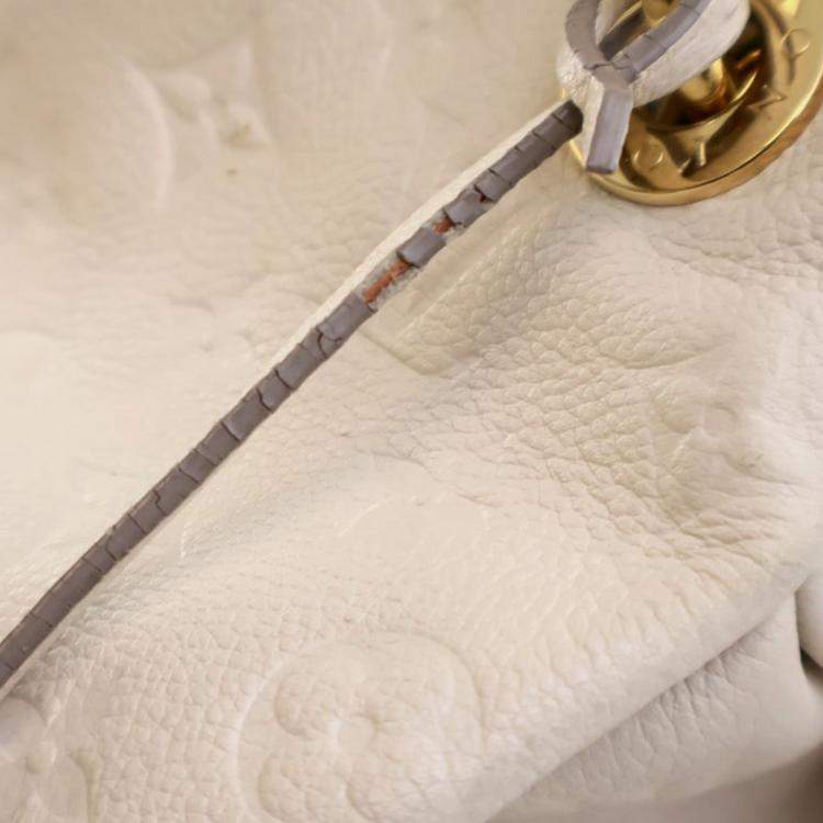 Pre Owned Louis Vuitton White Monogram Empreinte Artsy MM Bag