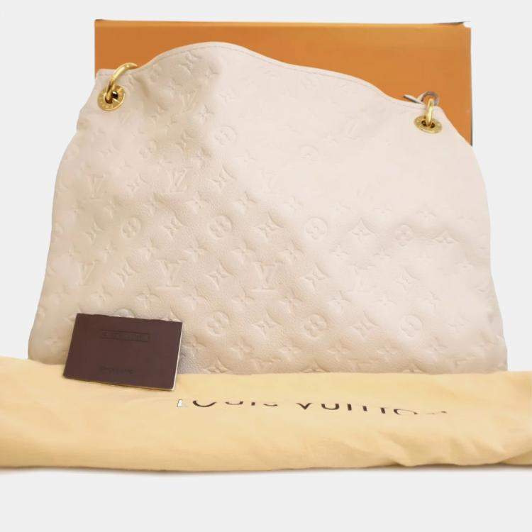 Pre Owned Louis Vuitton White Monogram Empreinte Artsy MM Bag