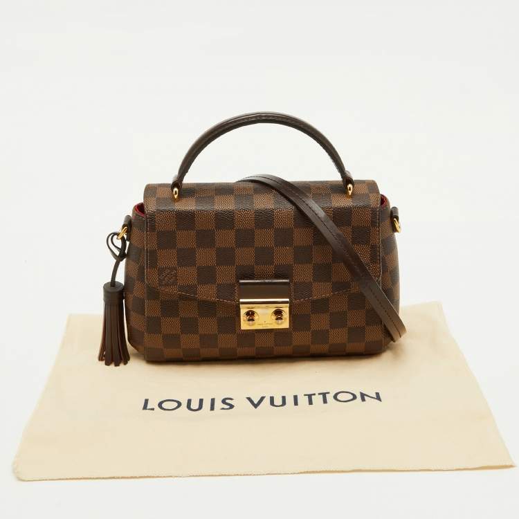 Pre Owned Louis Vuitton Damier Ebene Canvas Croisette Bag