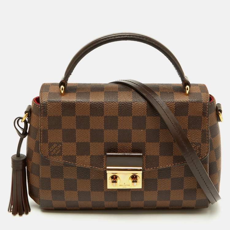 Pre Owned Louis Vuitton Damier Ebene Canvas Croisette Bag