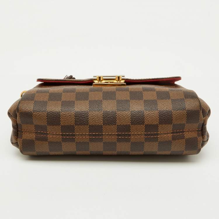 Pre Owned Louis Vuitton Damier Ebene Canvas Croisette Bag