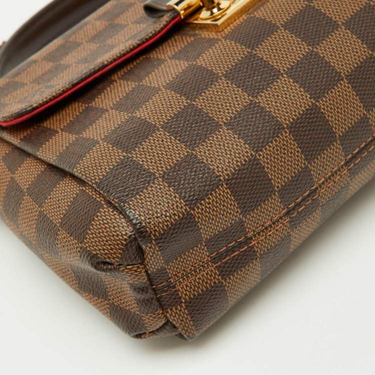Pre Owned Louis Vuitton Damier Ebene Canvas Croisette Bag