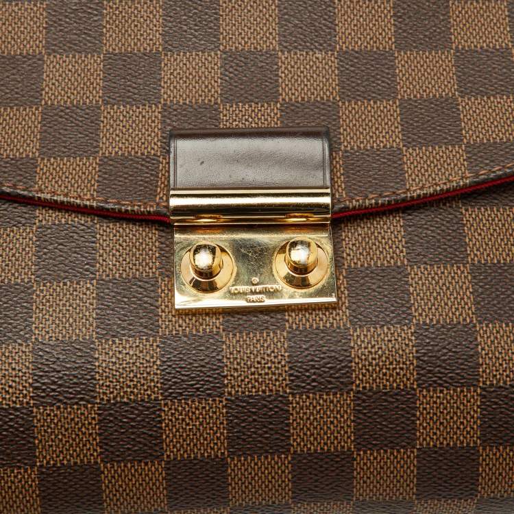 Pre Owned Louis Vuitton Damier Ebene Canvas Croisette Bag