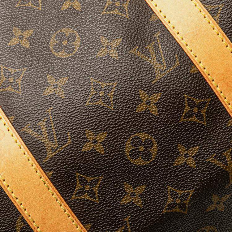 Pre Owned Louis Vuitton Brown Monogram Keepall 50 Travel Bag