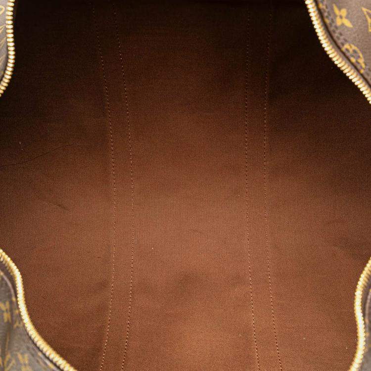 Pre Owned Louis Vuitton Brown Monogram Keepall 50 Travel Bag