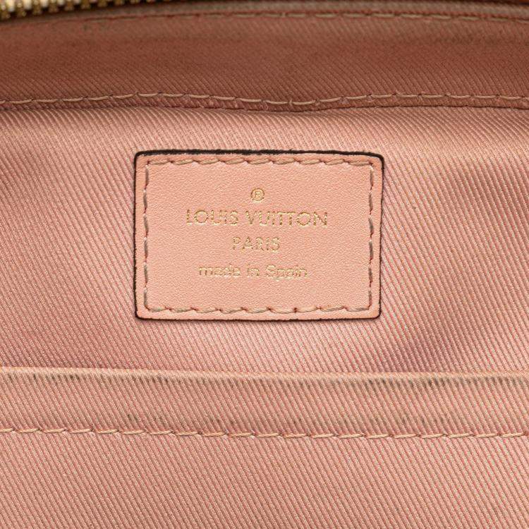 Pre Owned Louis Vuitton Brown Monogram Saintonge