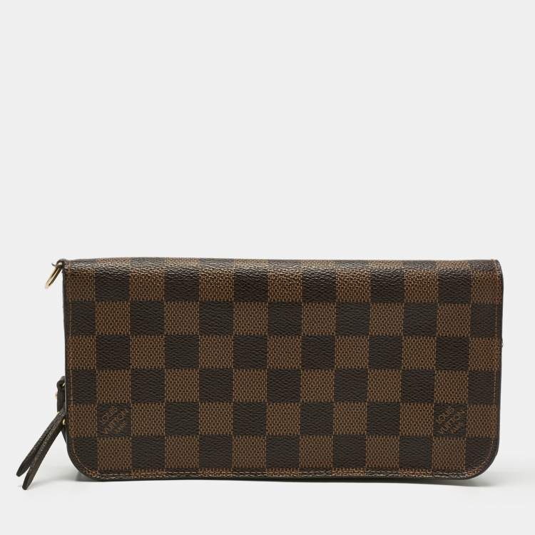 Pre Owned Louis Vuitton Damier Ebene Canvas Insolite Wallet