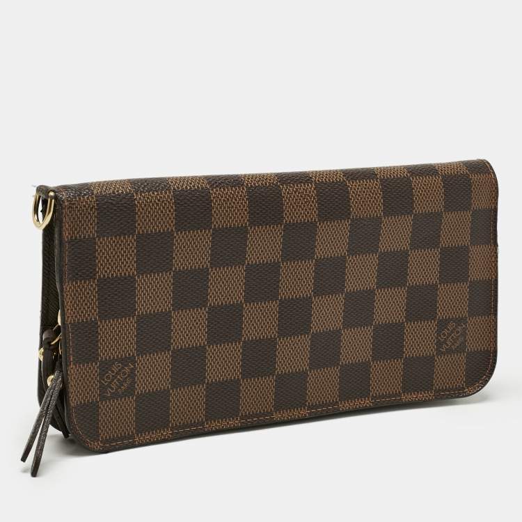 Pre Owned Louis Vuitton Damier Ebene Canvas Insolite Wallet