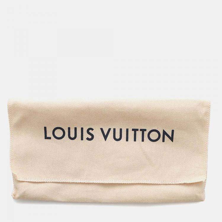 Pre Owned Louis Vuitton Zippy Noir Monogram Lambskin Wallet