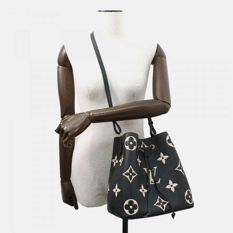 Pre Owned Louis Vuitton Neonoe MM Bicolor Monogram Empreinte Leather Bag