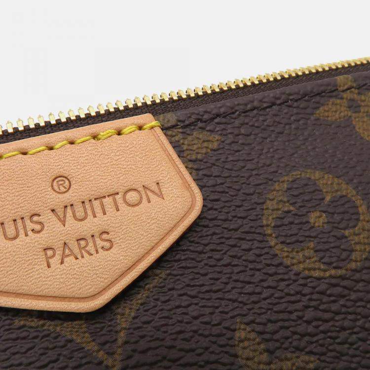 Pre Owned Louis Vuitton Multi Pochette Accessoires Rose Claire Monogram Crossbody Bag