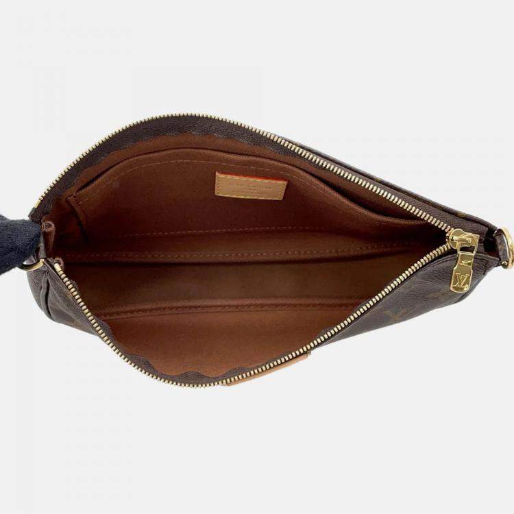 Pre Owned Louis Vuitton Multi Pochette Accessoires Rose Claire Monogram Crossbody Bag