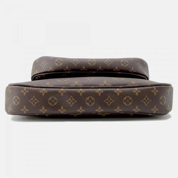 Pre Owned Louis Vuitton Multi Pochette Accessoires Rose Claire Monogram Crossbody Bag