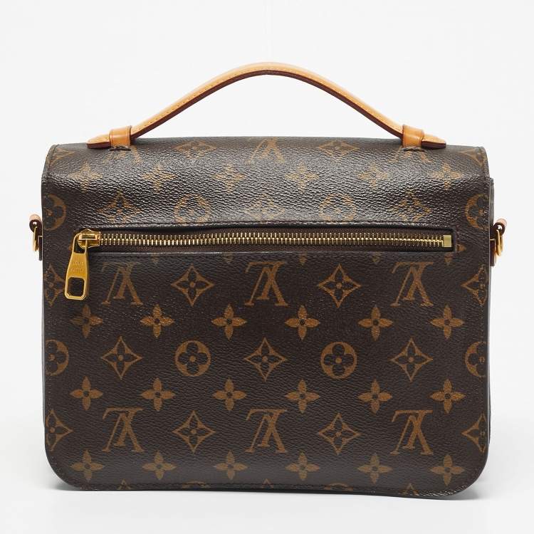 Pre Owned Louis Vuitton Monogram Canvas Pochette Metis Bag