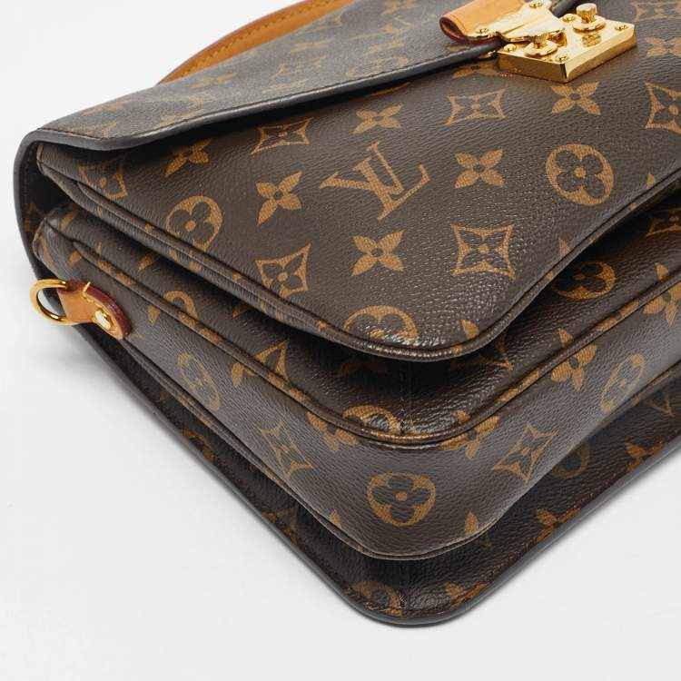 Pre Owned Louis Vuitton Monogram Canvas Pochette Metis Bag