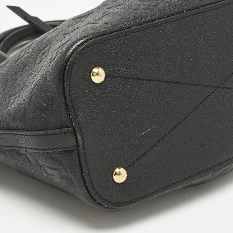 Pre Owned Louis Vuitton Black Monogram Empreinte Leather Mazarine PM Bag