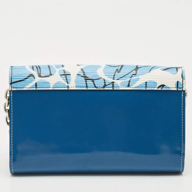 Pre Owned Louis Vuitton Multicolor Epi Leather Aqua Twist Wallet on Chain