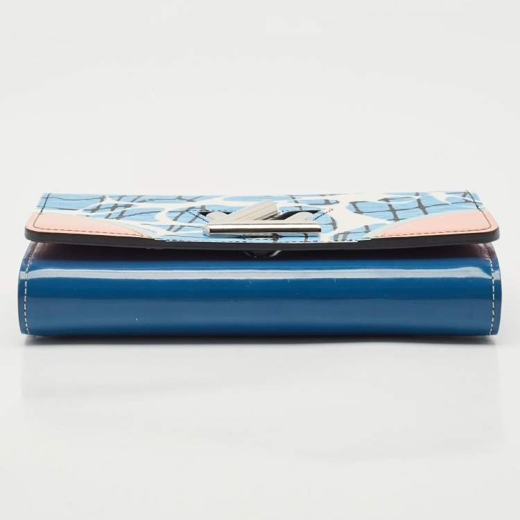 Pre Owned Louis Vuitton Multicolor Epi Leather Aqua Twist Wallet on Chain