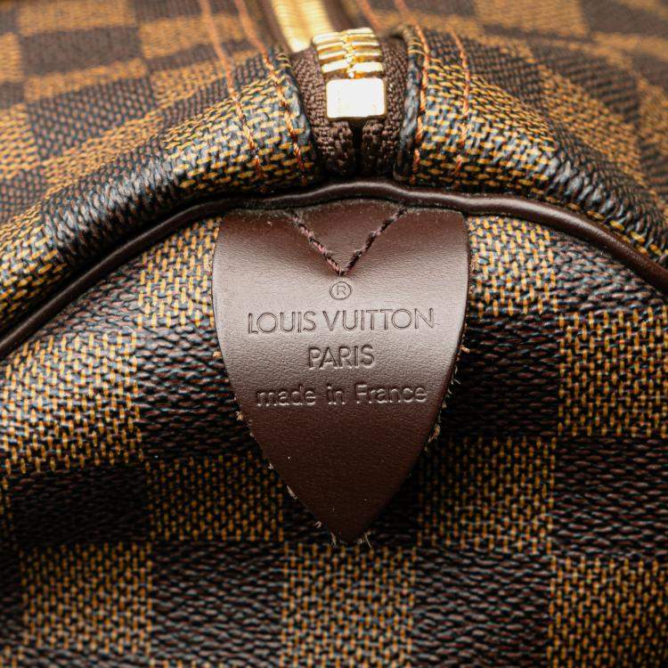 Pre Owned Louis Vuitton Brown Damier Ebene Keepall 50