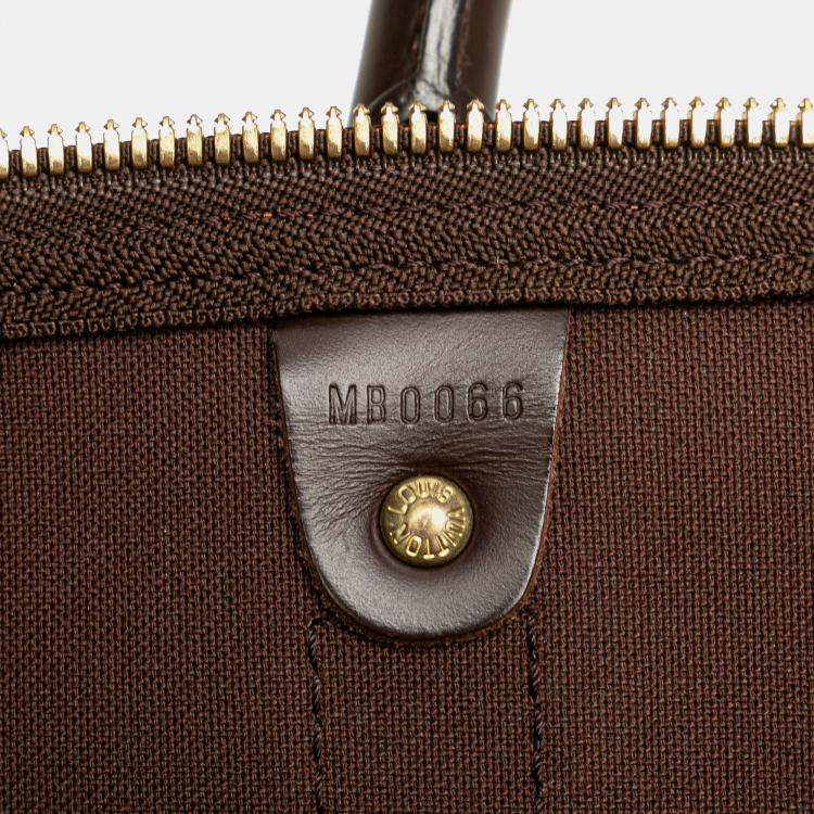 Pre Owned Louis Vuitton Brown Damier Ebene Keepall 50