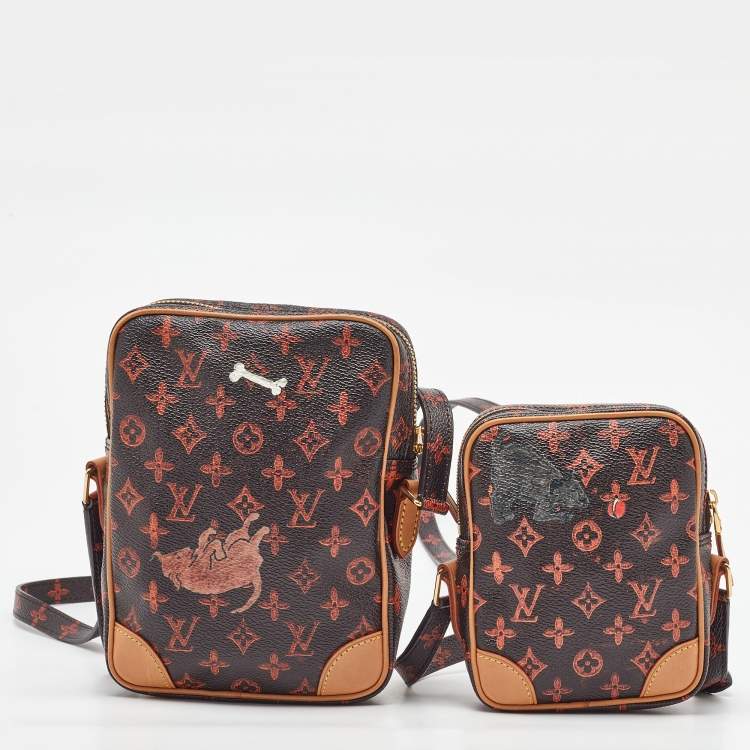 Pre Owned Louis Vuitton x Grace Coddington Catogram Paname Set Bag