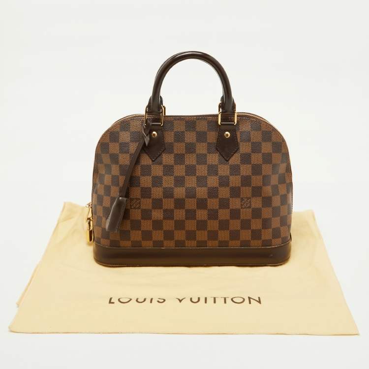 Pre Owned Louis Vuitton Damier Ebene Canvas Alma PM Bag