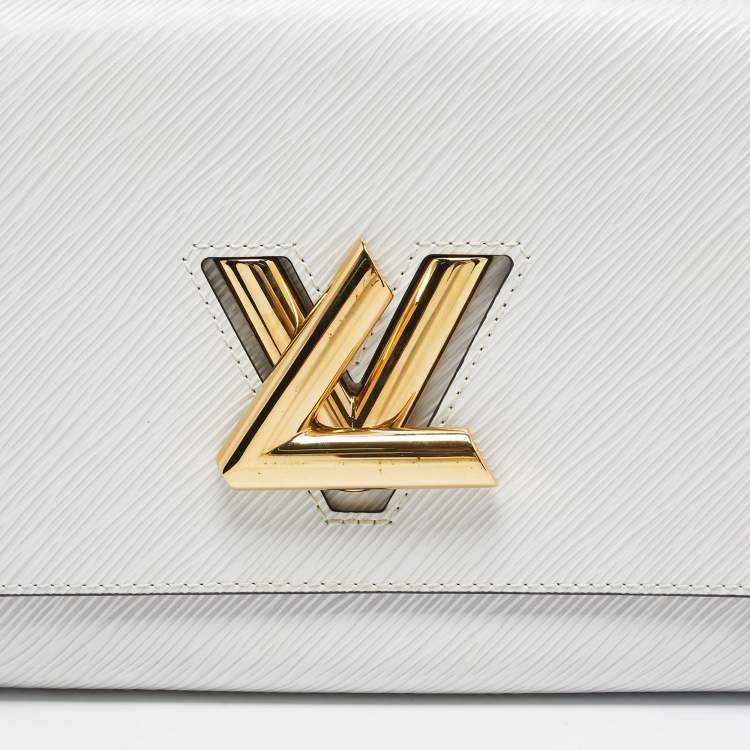 Pre Owned Louis Vuitton White Epi Leather Twist MM Bag