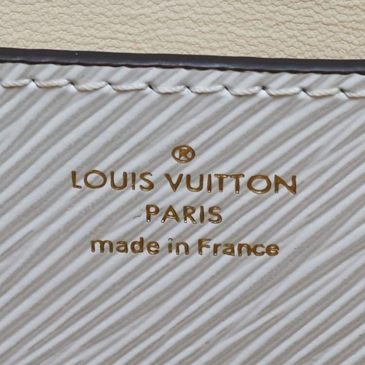 Pre Owned Louis Vuitton White Epi Leather Twist MM Bag