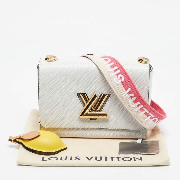 Pre Owned Louis Vuitton White Epi Leather Twist MM Bag