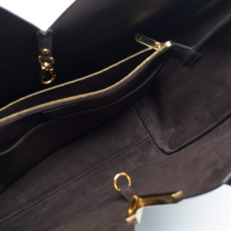 Pre Owned Louis Vuitton Black Monogram Canvas and Leather Kimono Bag