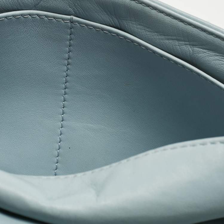 Pre Owned Louis Vuitton Blue Monogram Leather Mama Perles Pochette Bag