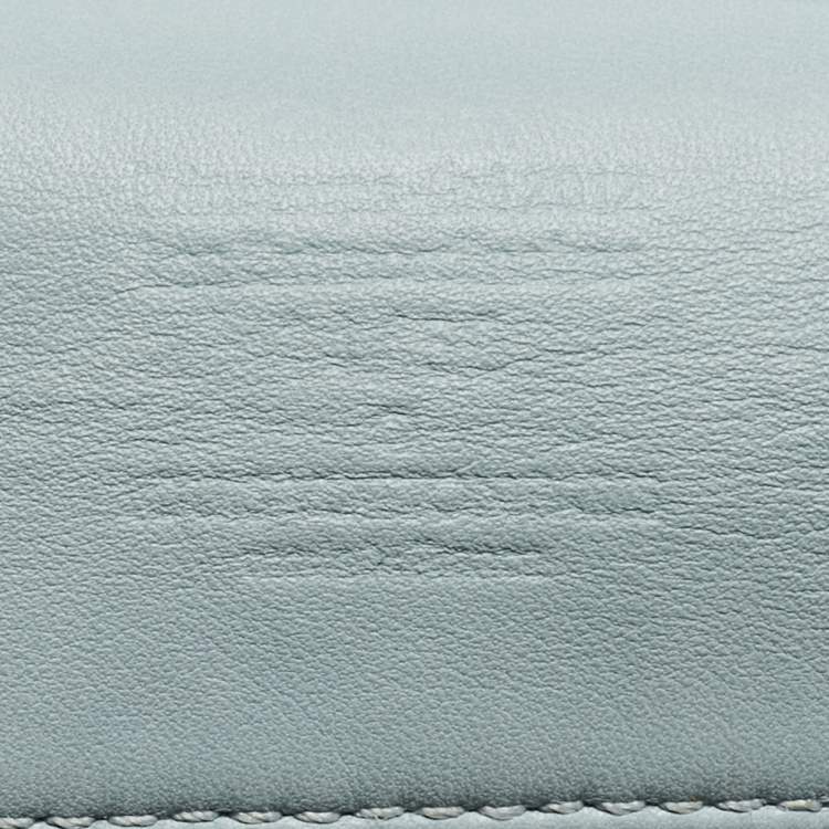 Pre Owned Louis Vuitton Blue Monogram Leather Mama Perles Pochette Bag