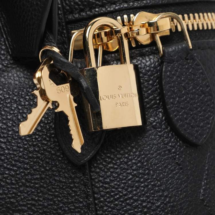 Pre Owned Louis Vuitton Black Monogram Empreinte Vanity PM Bag