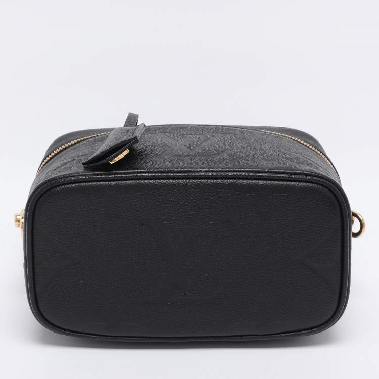 Pre Owned Louis Vuitton Black Monogram Empreinte Vanity PM Bag