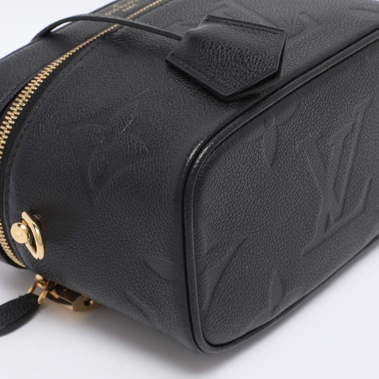 Pre Owned Louis Vuitton Black Monogram Empreinte Vanity PM Bag