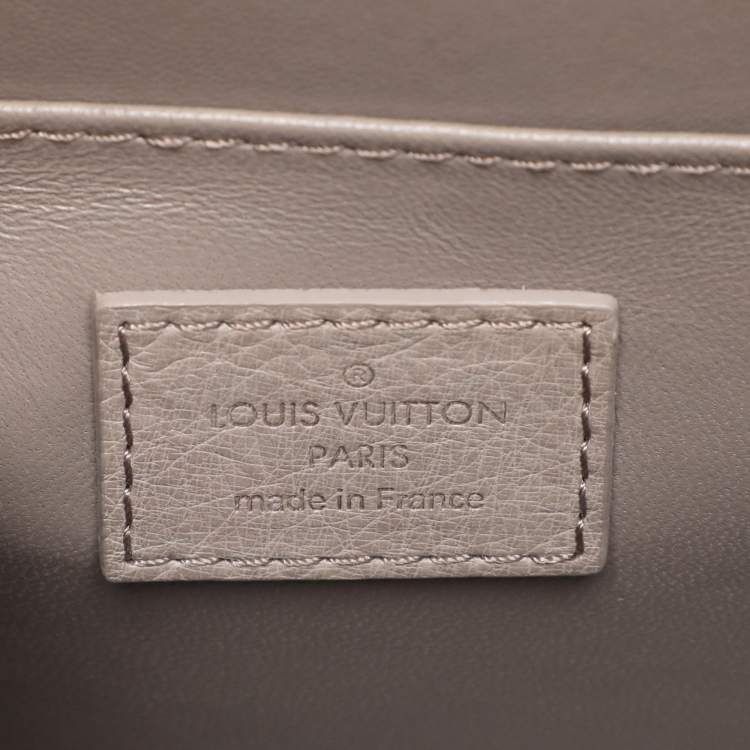 Pre Owned Louis Vuitton Beige Ostrich Mirada Bag