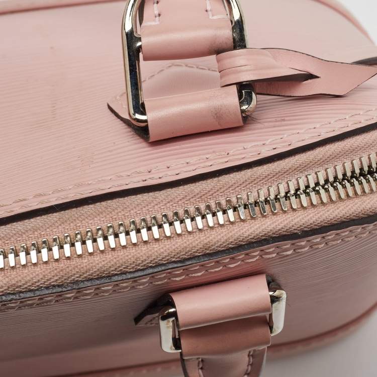 Pre Owned Louis Vuitton Rose Ballerine Epi Leather Alma BB Bag