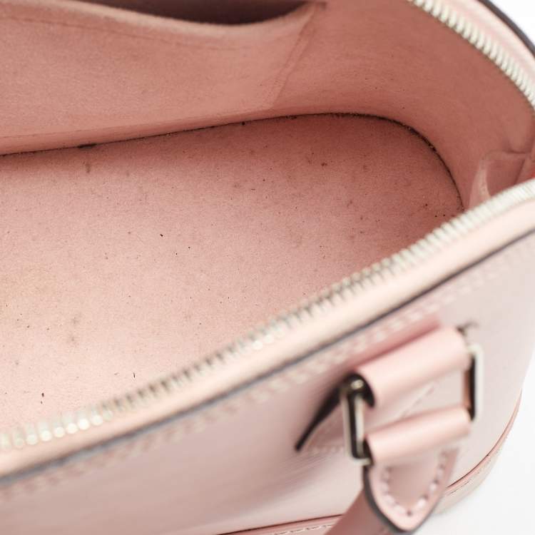 Pre Owned Louis Vuitton Rose Ballerine Epi Leather Alma BB Bag