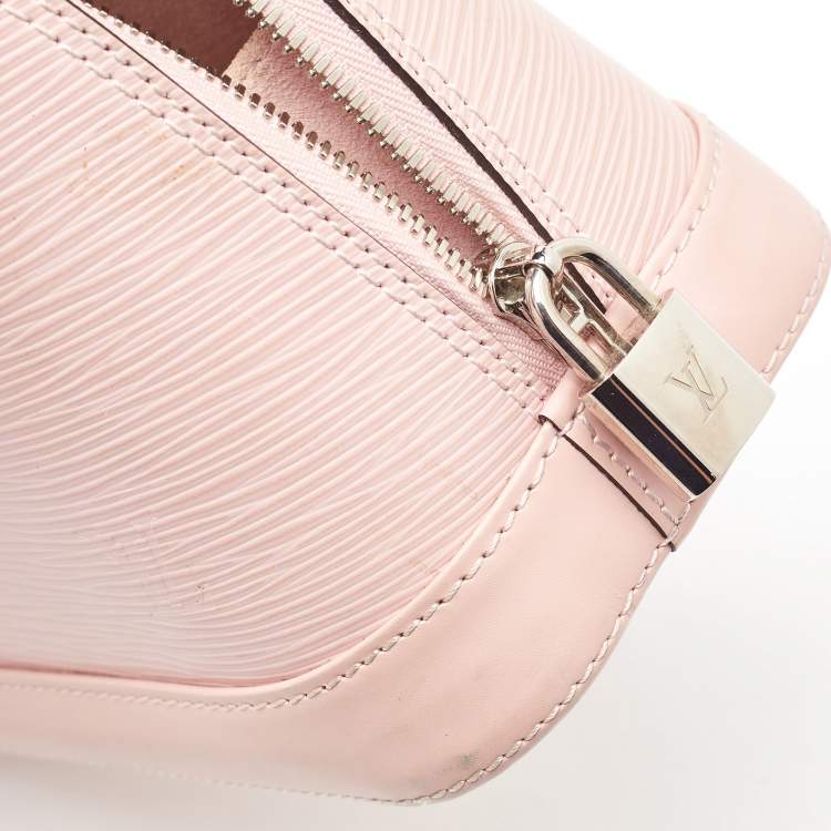 Pre Owned Louis Vuitton Rose Ballerine Epi Leather Alma BB Bag