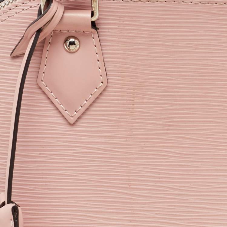 Pre Owned Louis Vuitton Rose Ballerine Epi Leather Alma BB Bag